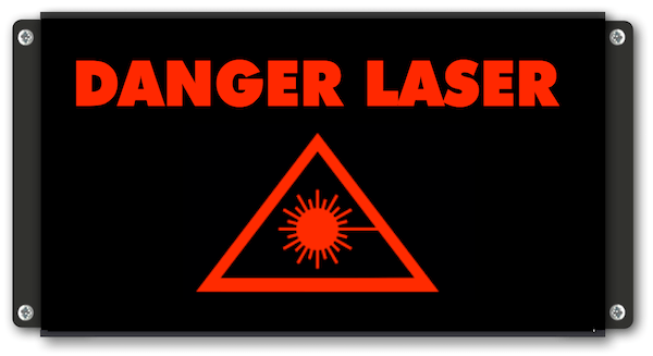 Afficheur LED de sécurité - Danger Laser