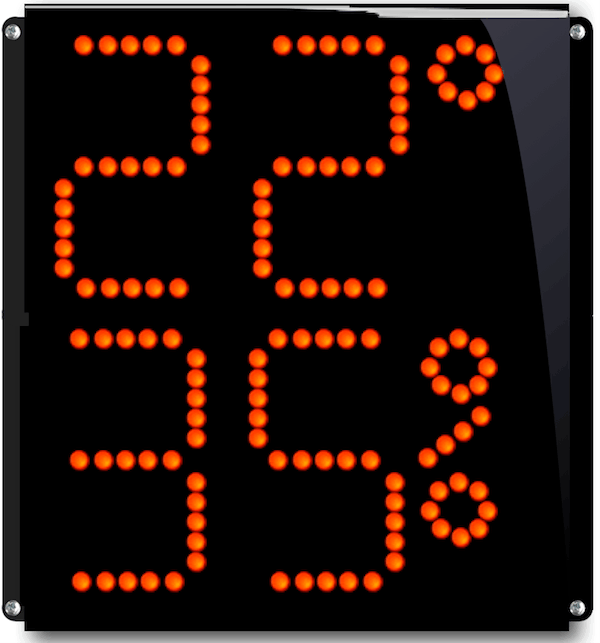 Afficheur combiné Température et Humidité