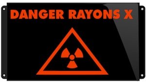 Afficheur pictogramme lumineux danger rayons X