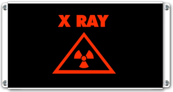 X-RAY avec pictogramme lumineux panneau lumineux